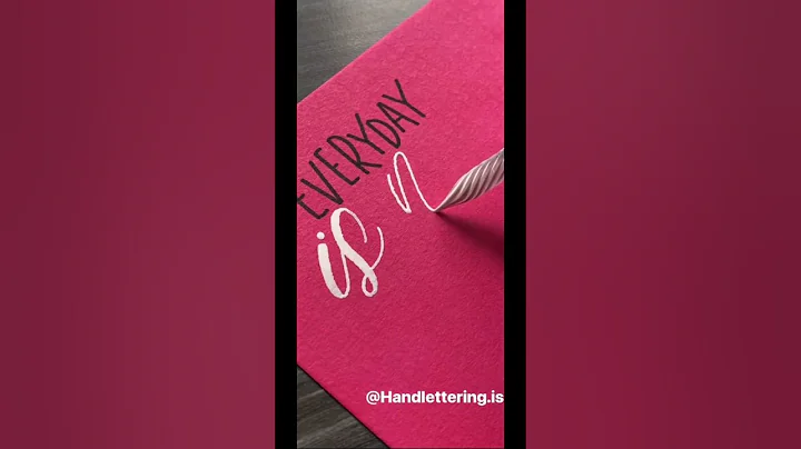 Lettering on colourful paper! #shorts #calligraphy #handlettering #lettering #moderncalligraphy #art