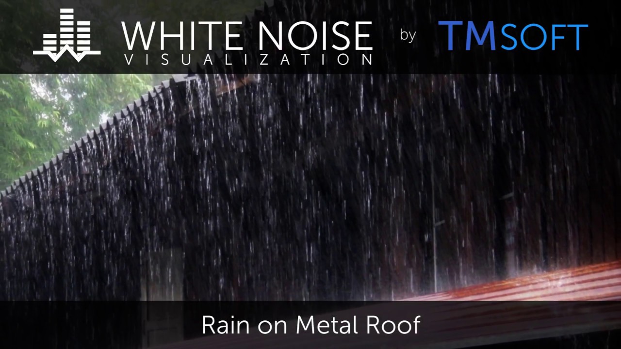 Rain on Metal Roof 1 Hour Relaxing Sleep Sound with Dark Screen Saver YouTube