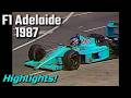 Formel 1 Adelaide 1987 Highlights Marc Surer Jacques Schulz PREMIERE