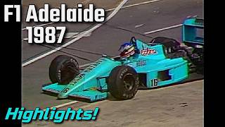 Formula 1 Adelaide 1987 Highlights Marc Surer Jacques Schulz PREMIERE