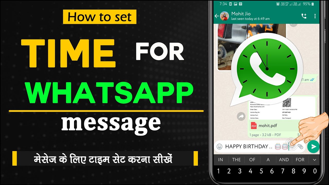 how to schedule a whatsapp message | schedule a message in whatsapp ...