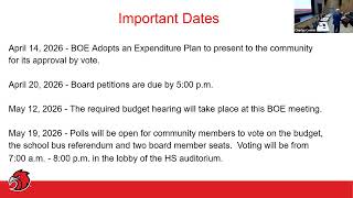BOE Meeting, April 14th, 2026