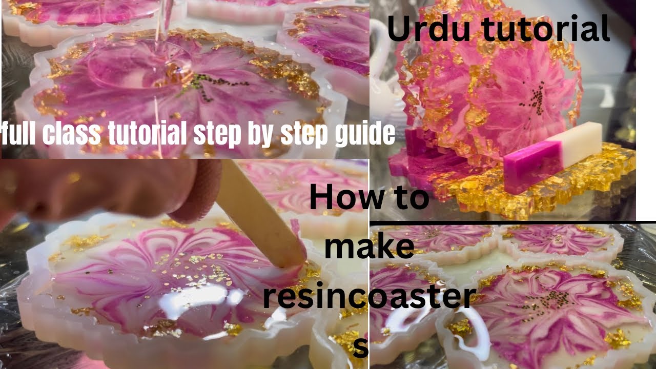 How to make resin coasters | step by step guide | resin class urdu ...