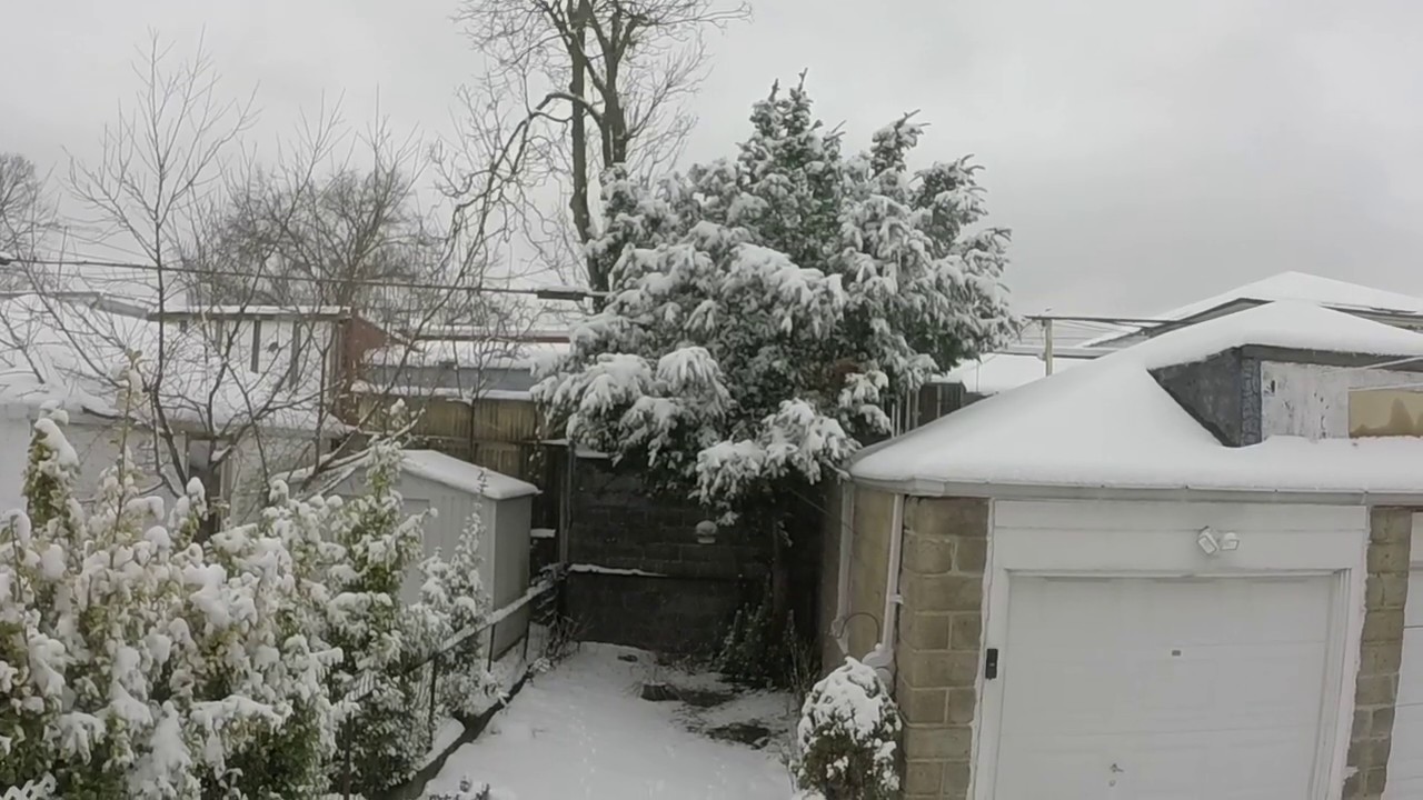 Here we go again yet more snow - YouTube