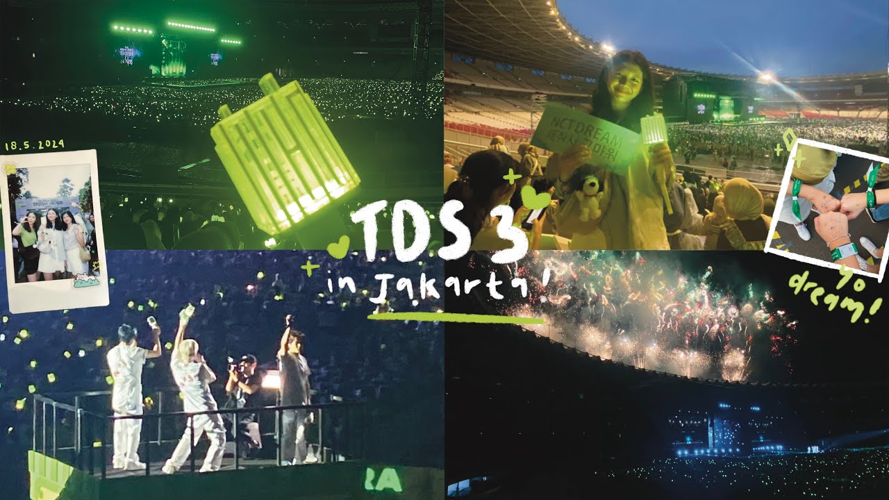 tds 3 vlog concert! the dream show 3 in jakarta ✨💚 finally! dream comes true 𐙚₊˚⊹♡