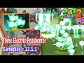 Pvz 2 13.1.1 - New Plants Three Electric Peashooter Gameplay Max Power Up in Plant vs Zombies 2