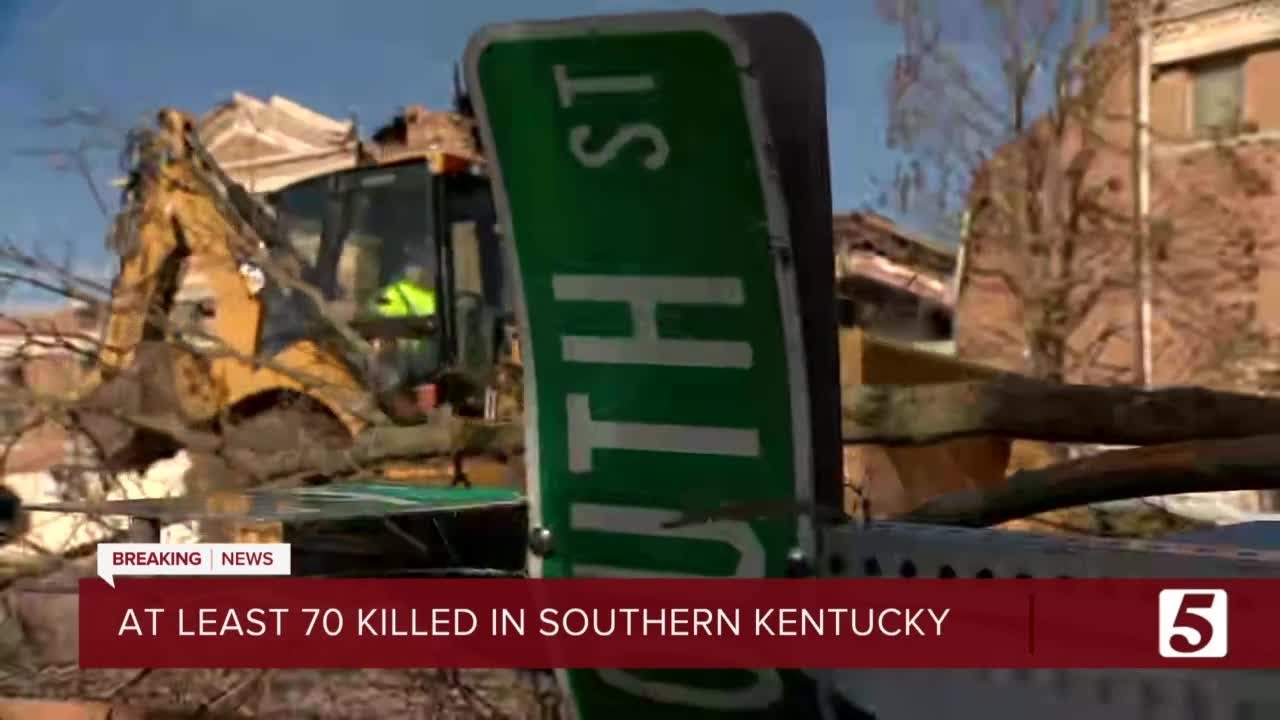Mayfield begins a long cleanup after deadly tornadoes kill 'at least 70 ...
