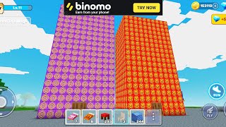 Block Craft World Gameplay #76 (iOS & Android) | Twin Tower | Magma & Trampoline screenshot 4