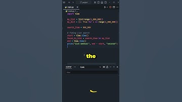 Python Tip: List vs Dict Speed Test! ⚡
