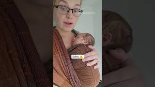 Slumping in carriers | safety #babyproducts #newborn #momtok #babywearing