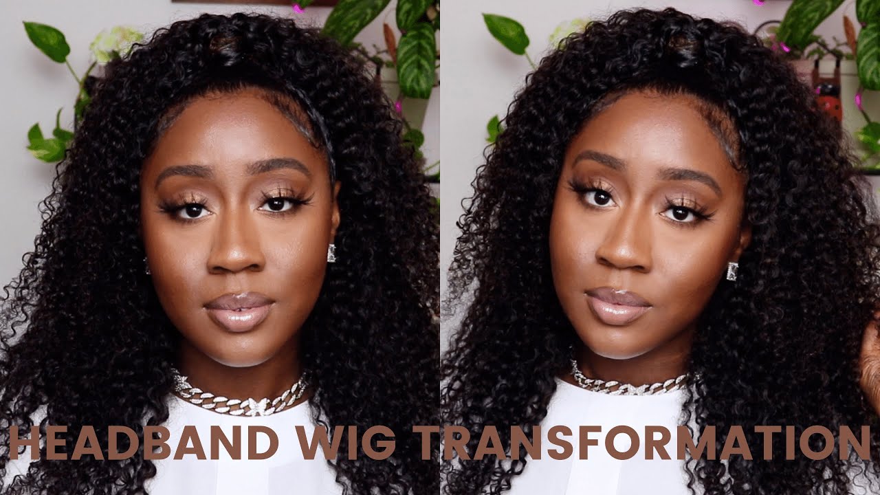 Transforming My Headband Wig Half Up Half Down Protective Style YouTube