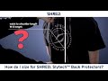 SHREDのサイズを設定するにはどうすればよいですか。 Slytech™バックプロテクター？