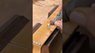 Refret of Fender Stratocaster #luthier #guitar
