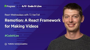 React Wednesdays: Remotion, a React Framework for Making Videos w/ Jonny Burger