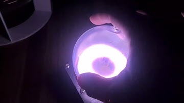Plasma Toroid Generator with Xenon and Copper Salts 8.5 cm Globe