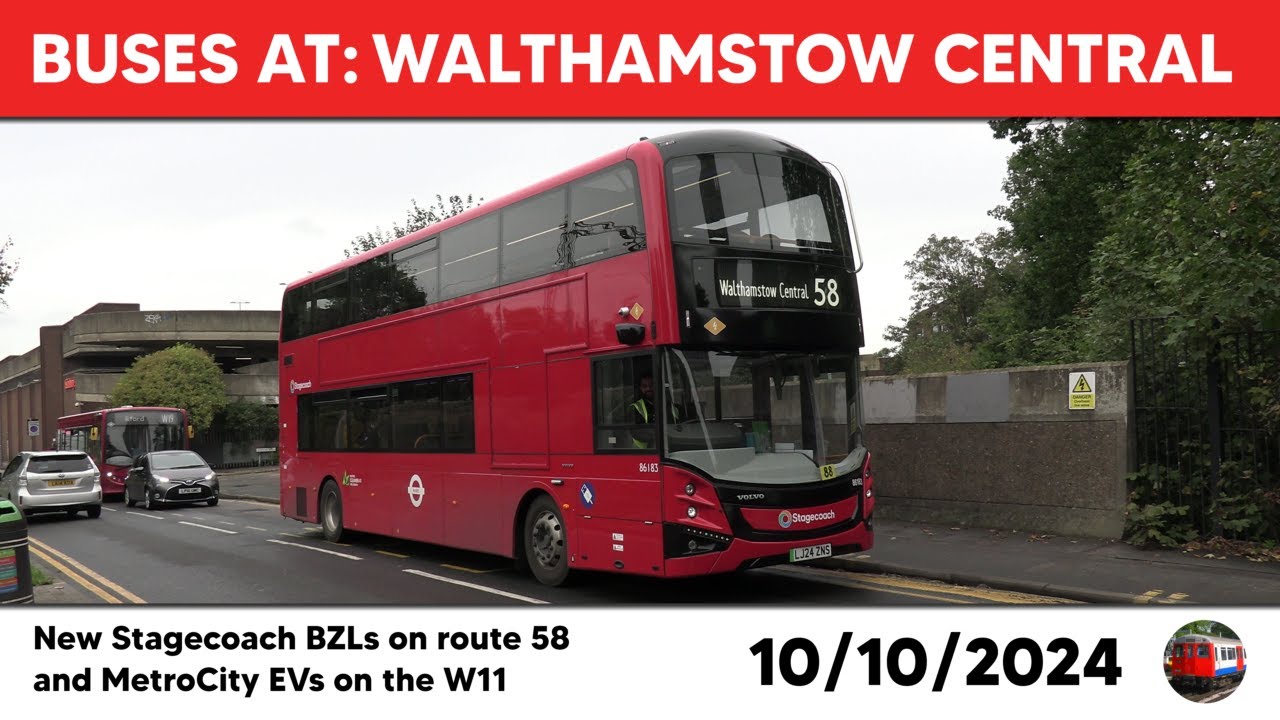 London buses at Walthamstow Central 10/10/2024