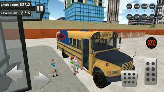 Flying School Bus Game 🚌🚃💥 - 3D Bus Driving Simulator - Android Gameplay screenshot 5