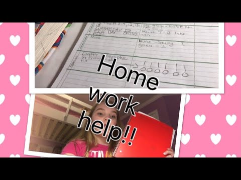 Homework tips! Do your homework fast and well! | Kaylee’s corner