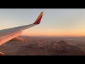 STUNNING EARLY MORNING LAS VEGAS LANDING! Southwest Airlines 737-700