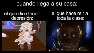 cuando llega a su casa 😔