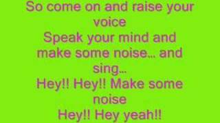 Video thumbnail of "Hannah Montana-Make Some Noise FULL+LYRICS"
