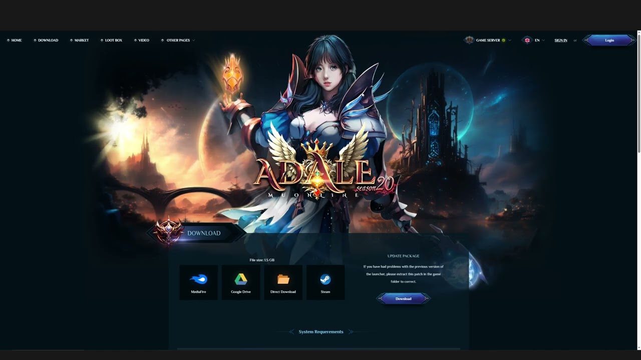 Adale Mu Online Template HTML