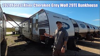 2024 Forest River Cherokee Grey Wolf 29TE Bunkhouse Travel Trailer