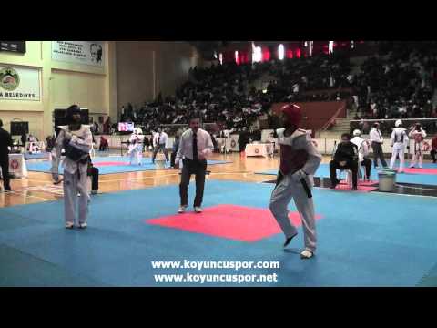 45kg Nasuf U. Erkizan - Onur Altan (Turkish Junior Taekwondo Championships 2012)