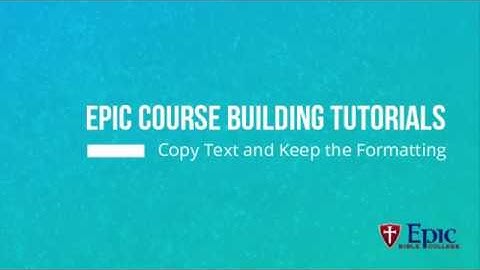 ECBT How to Copy Text