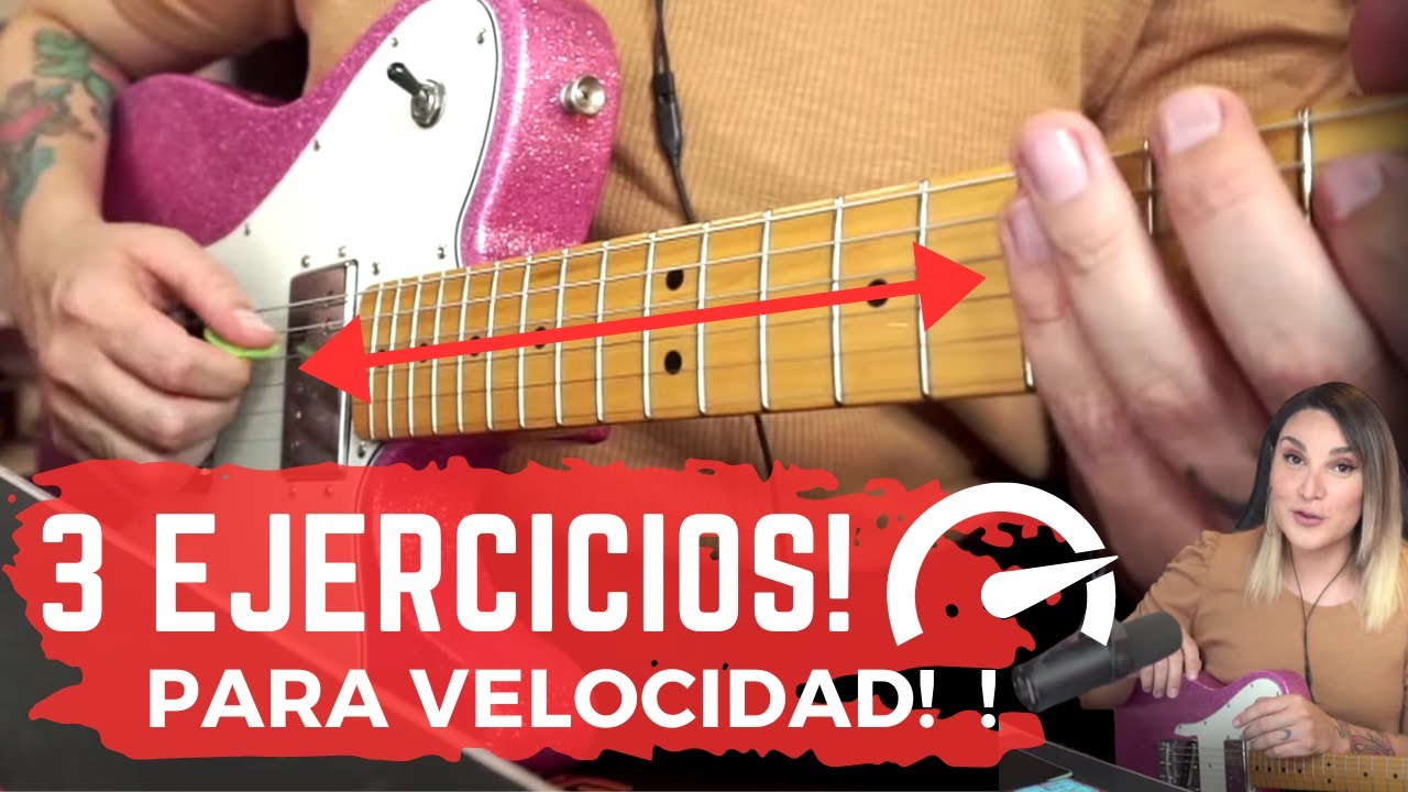 VELOCIDAD Y SINCRONIZACIÓN | 3 EJERCICIOS FUNDAMENTALES PARA LA GUITARRA! (Movimiento Alternado)