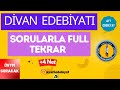 DİVAN EDEBİYATI SORULARLA FULL TEKRAR / Ayt Divan Edebiyatı Soru Çözümü 📂4Net