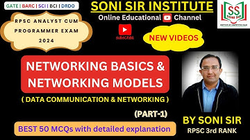 NETWORKING BASICS AND NETWORKING MODELS | DATA COMM & NETWORKING | RPSC ACP EXAM 2024 | PART-1