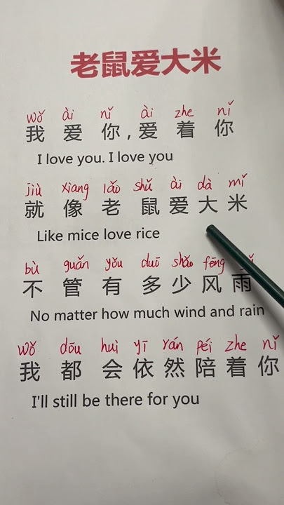 Do you like Chinese song? #languagelearning #chineselanguage #learningchinese #easy #teacher #ingles