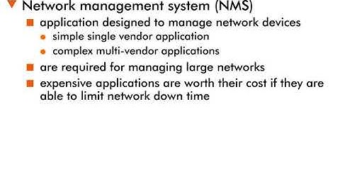Network Management Systems - 6 : Overview