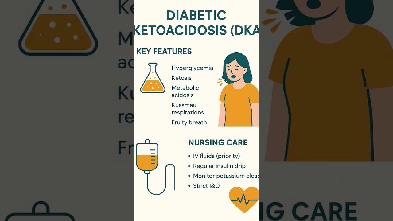 “Diabetic Ketoacidosis (DKA) Explained: Quick Nursing Guide You Must Know!” #nclexhighyield