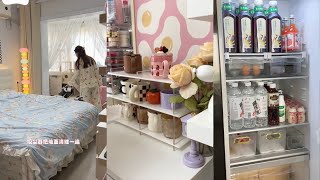 Random House cleaning / snacks organizing/ fridge & makeup organizing and restocking