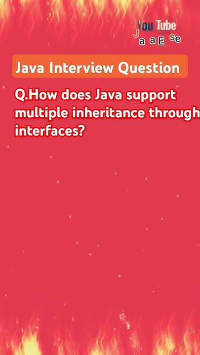 Java Interview Question | Multiple Inheritance through interface in ... image.