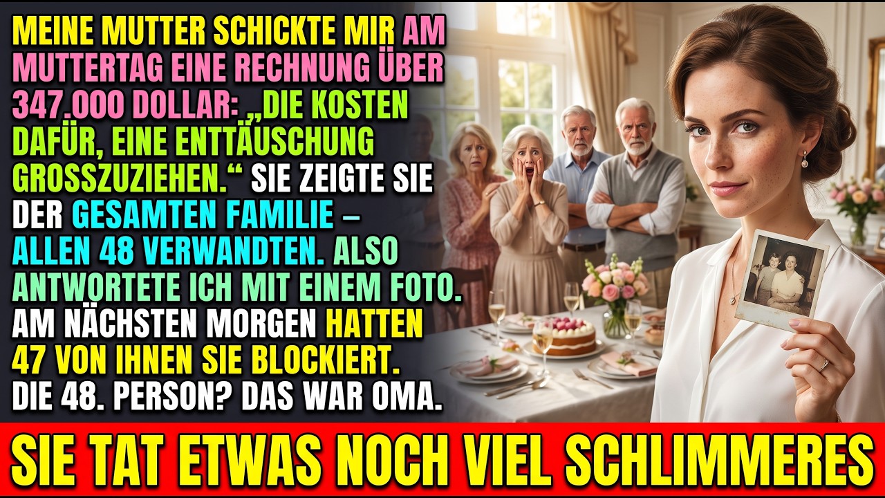 „An dem Tag, als meine Mutter eine Rechnung über 347.000 Dollar an meine 85-jährige Großmutter schickte, saß ich mit meinem Cousin auf der Veranda und las jede einzelne Zeile. Die Nachricht, in...