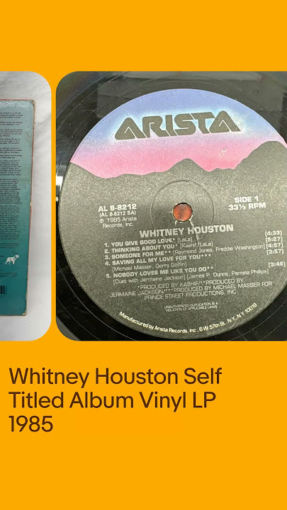 Whitney Houston Self Titled Album Vinyl LP 1985