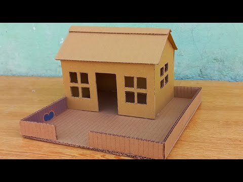 DIY Cardboard| How To Make Cardboard House |Small House With Cardboard|