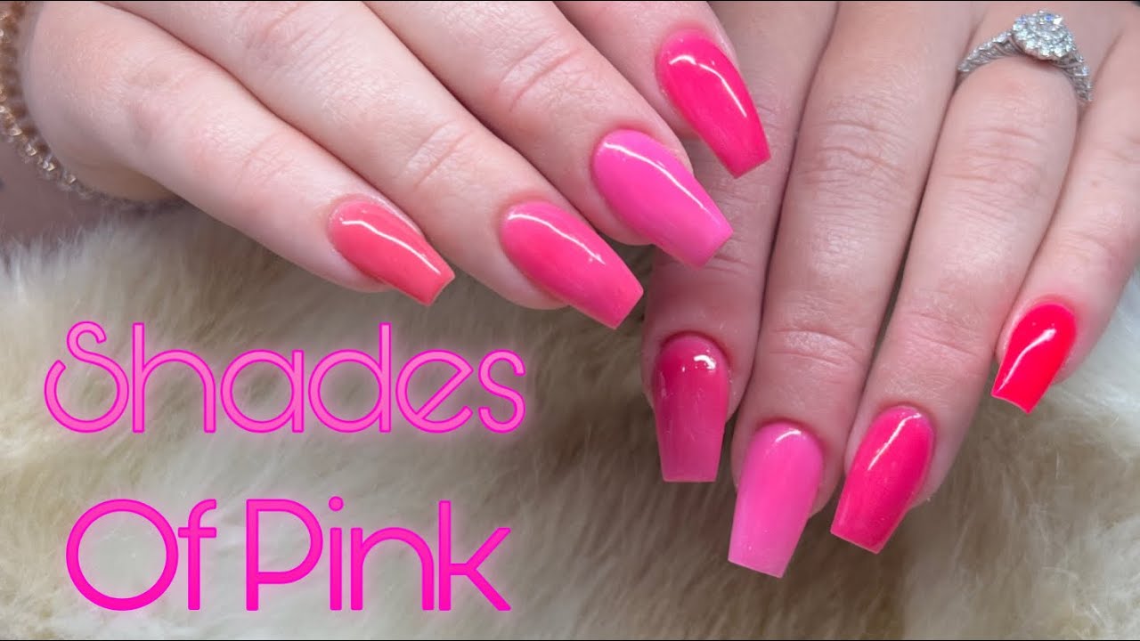 Watch Me Work: Acrylic Backfill + Shades Of Pink Acrylic Swatches ...