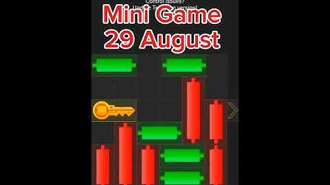Mini Game Today 29 August Hamster Kombat How To Solve Mini Game Puzzle in Hamster Kombat 100% SOLVED