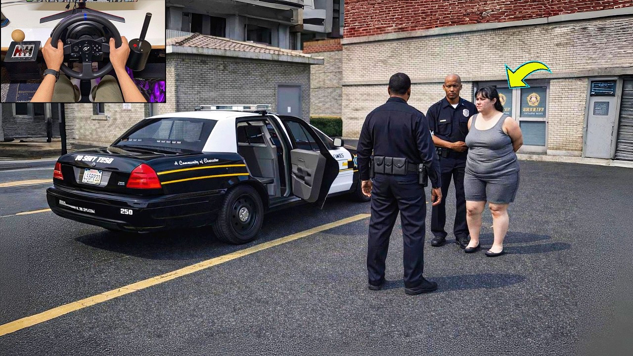 BECAME A COP in GTA V LSPD Roleplay🚔 | Transporting a Mafia Lady to Central Jail!