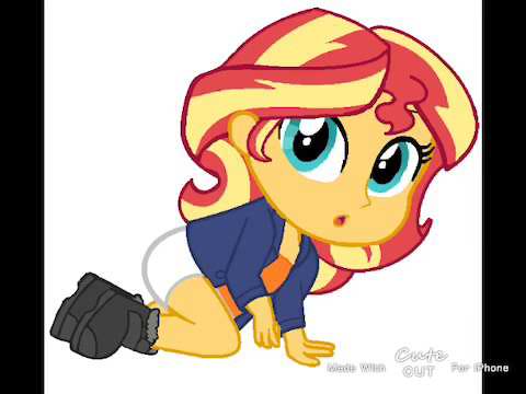 1210689 - safe, sunset shimmer, equestria girls, bacon, bacon hair