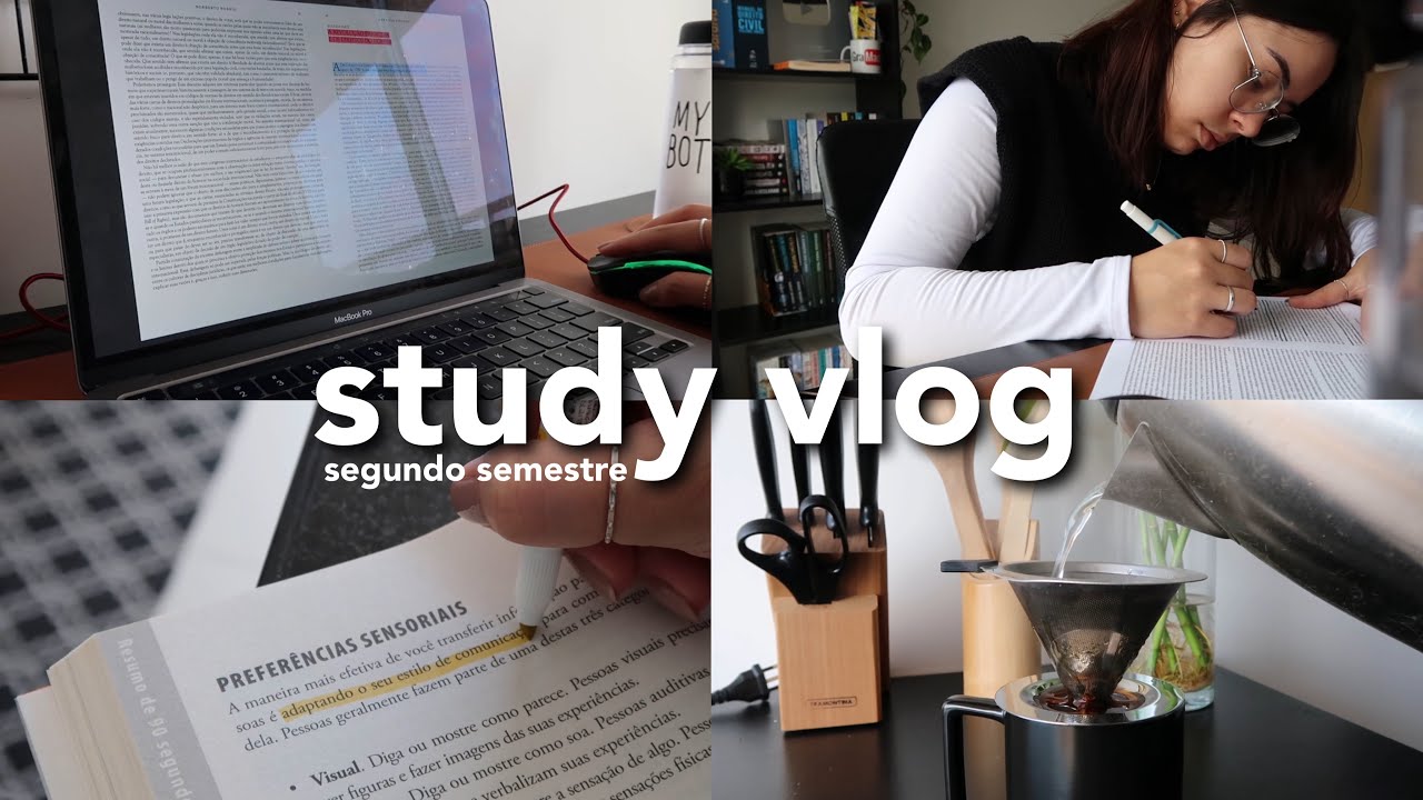 primeiro study vlog no segundo semestre da faculdade de direito
