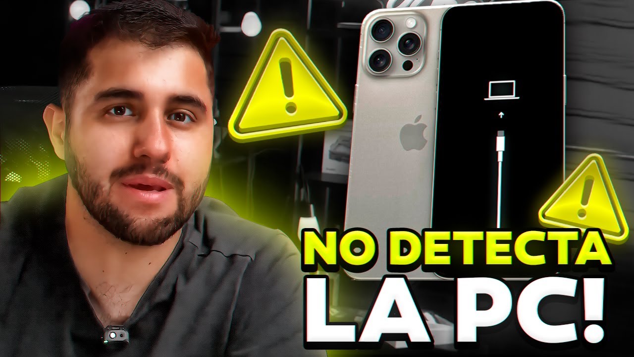 iPhone 15 Pro Max no reconoce la PC | Diagnóstico y solución paso