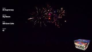 Air Supremacy - 42 shot 500 Gram Cake - Sky Bacon Fireworks