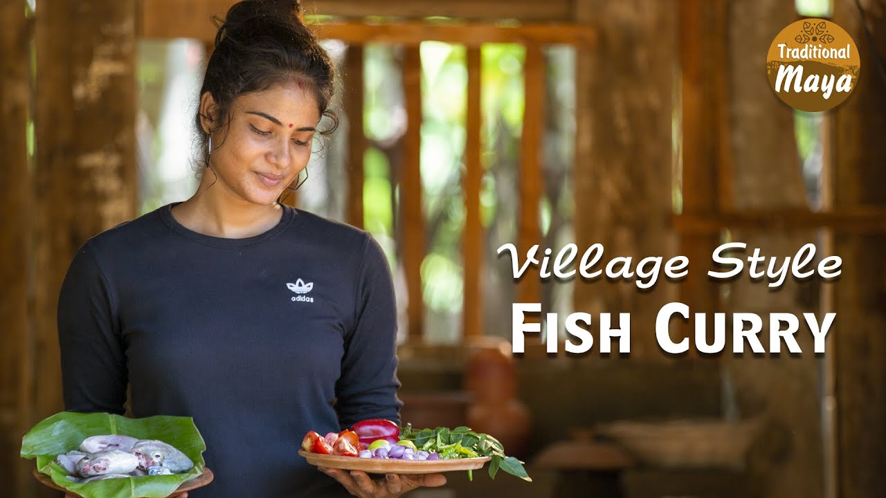 Ceylon Fish Curry & Brinjal White Curry for Lunch - Sri Lankan Village