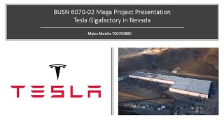 BUSN 6070-02 Mega Project Presentation (Tesla)