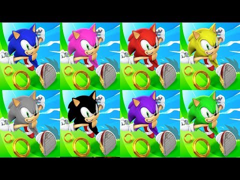 Sonic Dash - SONIC VS AMY VS KNUCKLES VS TAILS VS SILVER VS SHADOW VS BIG VS JET